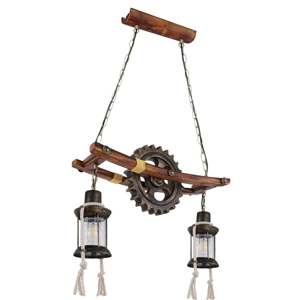 Industrie-Pendellampe Abella 2-Licht Globo 9007371407392
