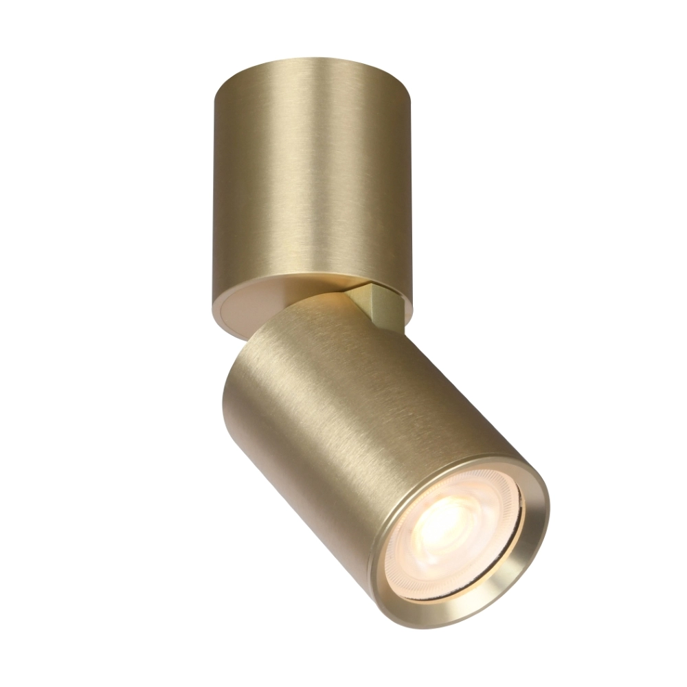 Mattgoldener Aufbau-Spot Parma richtbar Aluminium Ø 5,6cm