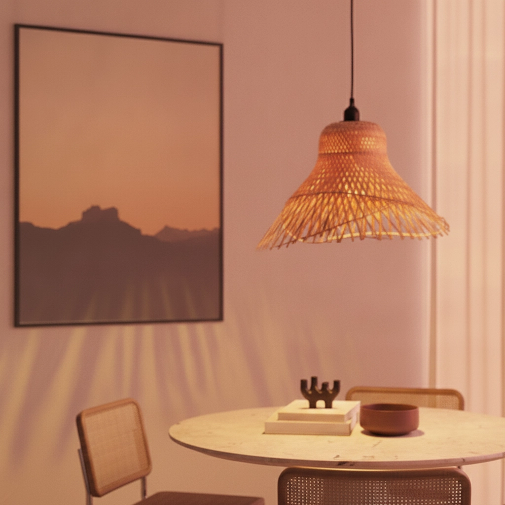Rattan Pendelleuchte Aura Ø 45cm