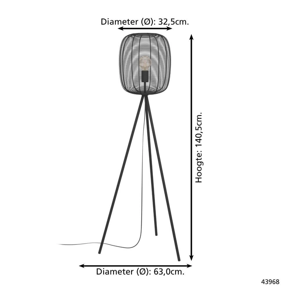 Designer-Stehleuchte Rinroe Ø 32,5cm Eglo 9002759439682