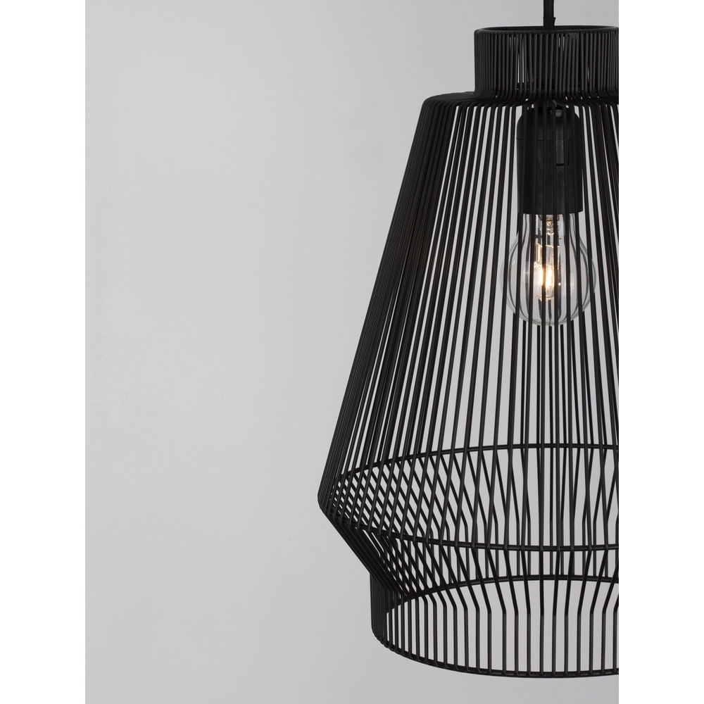 Böhmische Pendelleuchte Bredo Ø 27,5cm schwarz Lyora 5212017438898