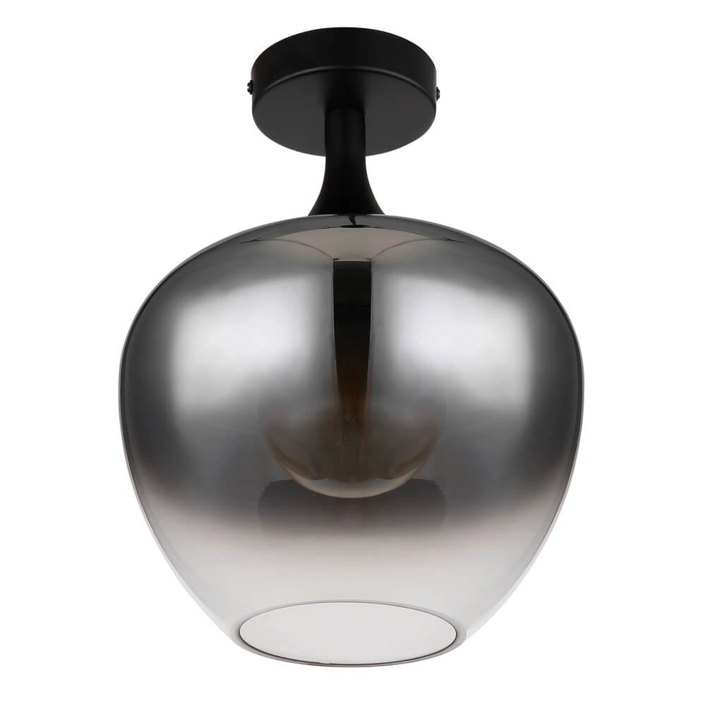 Schwarze Deckenleuchte Maxy Einzel Ø 24cm Globo 9007371444380