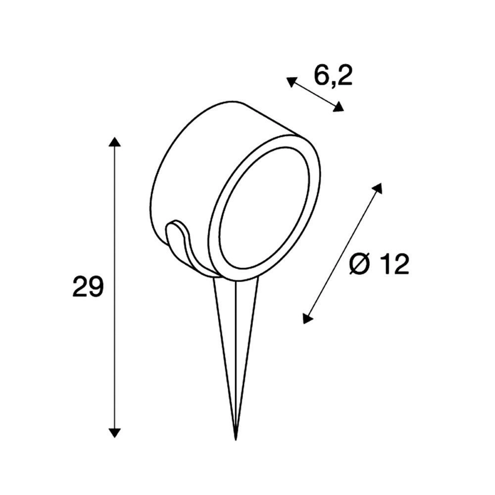 Spießstrahler Sitra 360 Spike gestochen SLV 4024163134477
