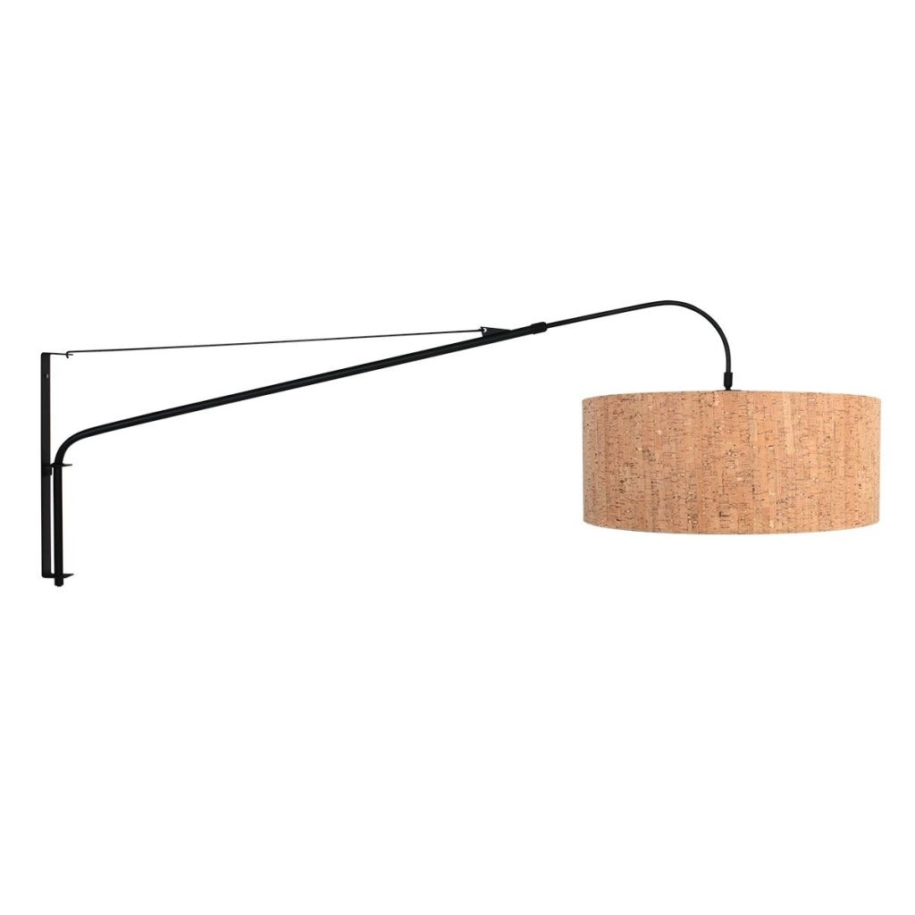 Schwarze Wandlampe Elegant Classy mit Korkkappe Ø50 cm Steinhauer 8712746180398