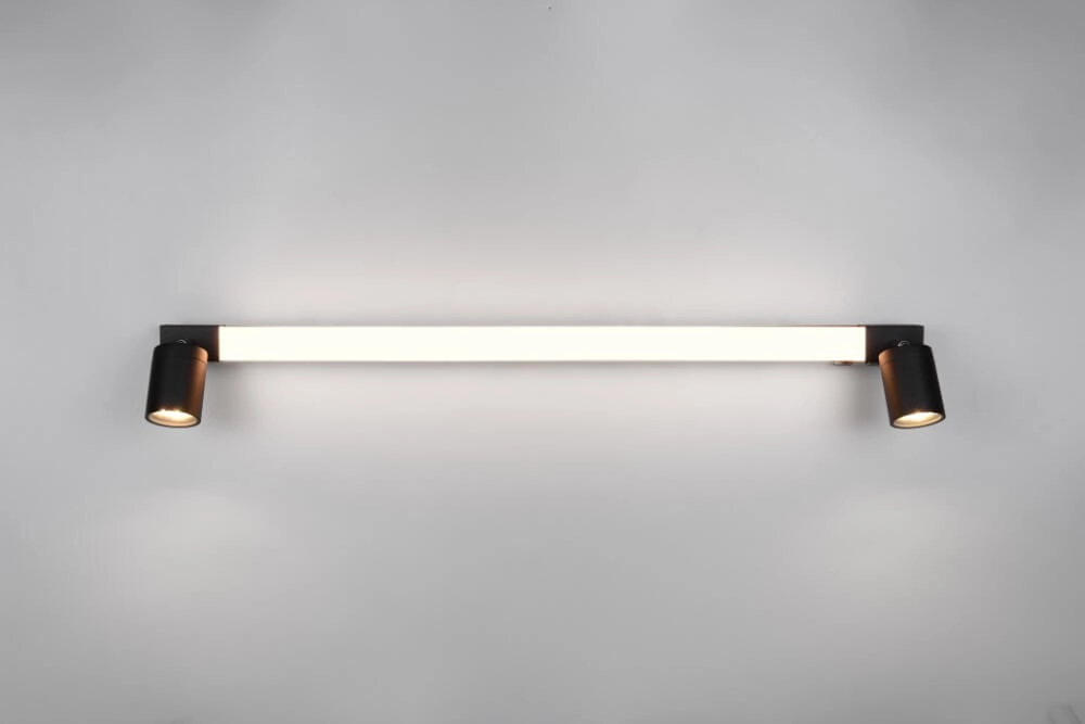 Spiegellampe Enrico 90cm - schwarz Trio 4017807615654