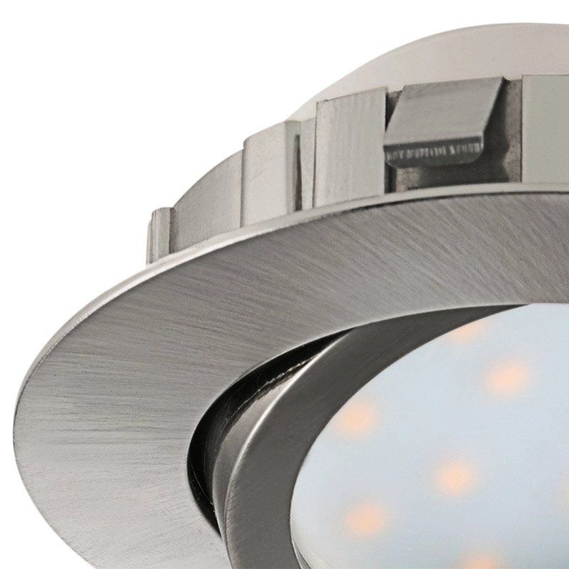 LED-Deckenspot Pineda Round 6W - 3000k - 8,4 cm Nickel Eglo 9002759958565