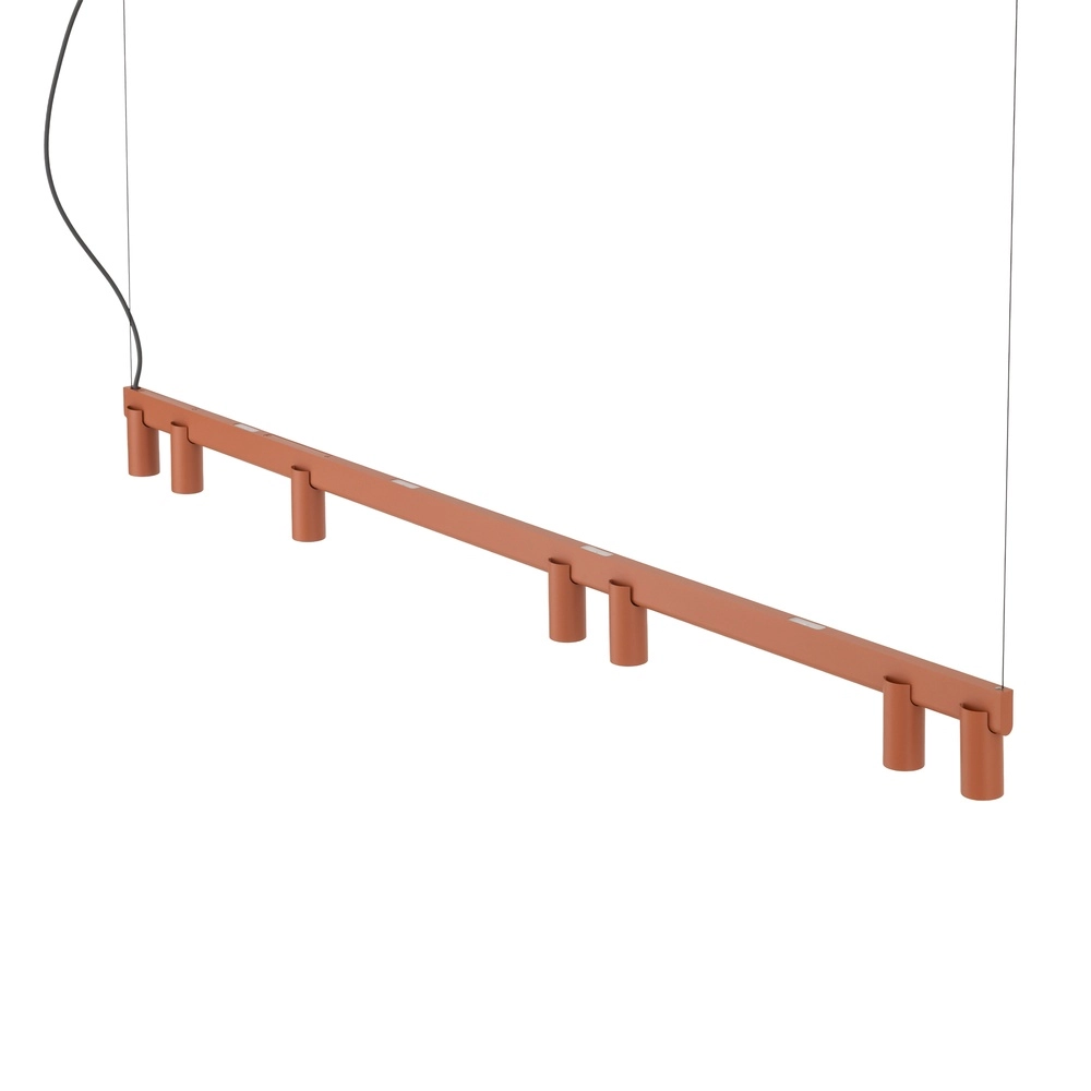 Design-Pendellampe Fourty 7-Licht Terrakotta Lyora 5903139124232