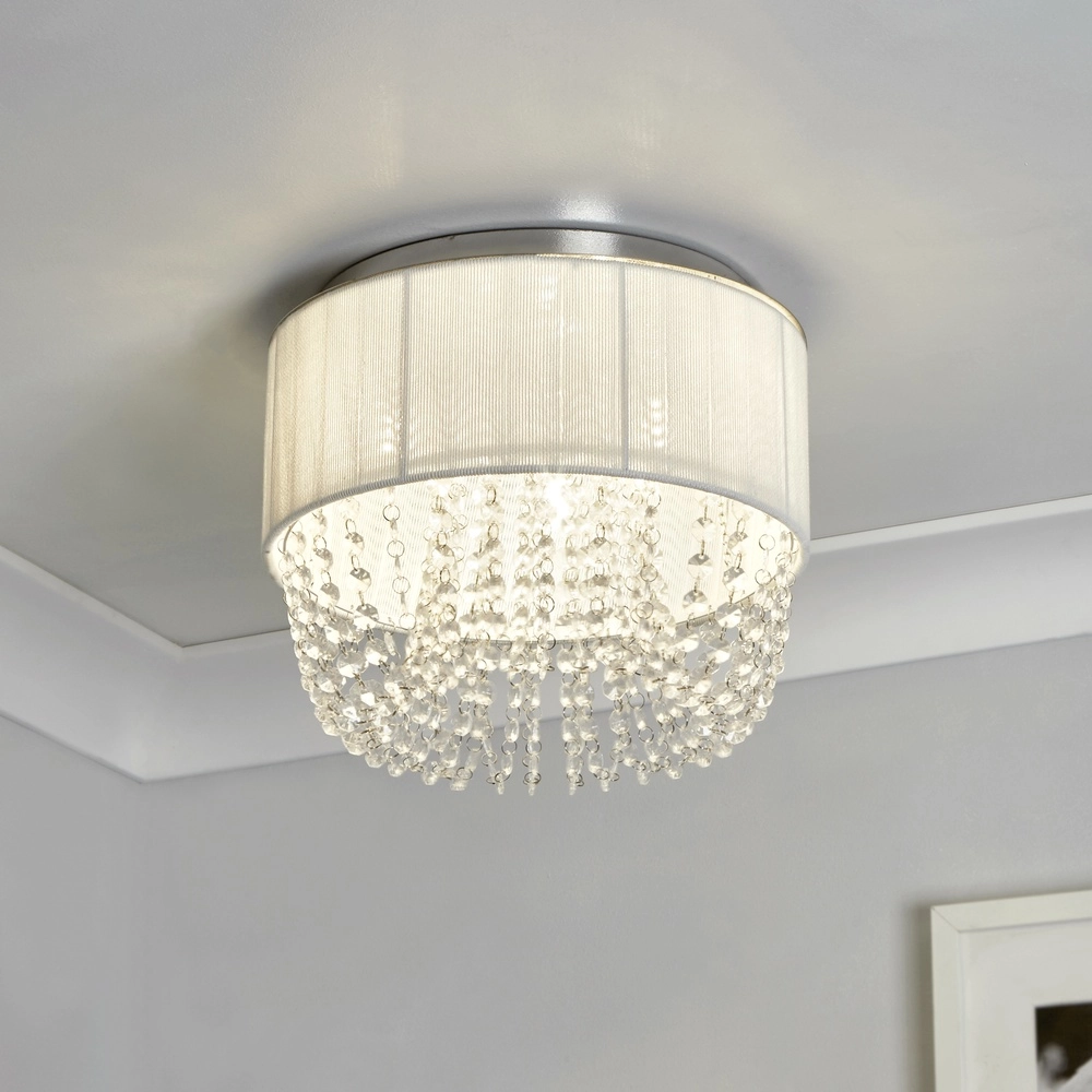 Deckenlampe Bellano chrom Ø 30cm Searchlight 5053423306834