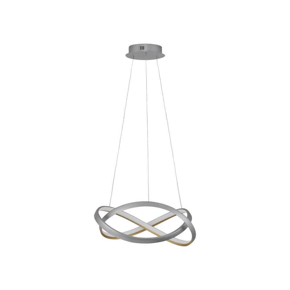 Design-Pendelleuchte Odrey silbergrau mit gold Lyora 5212017444745