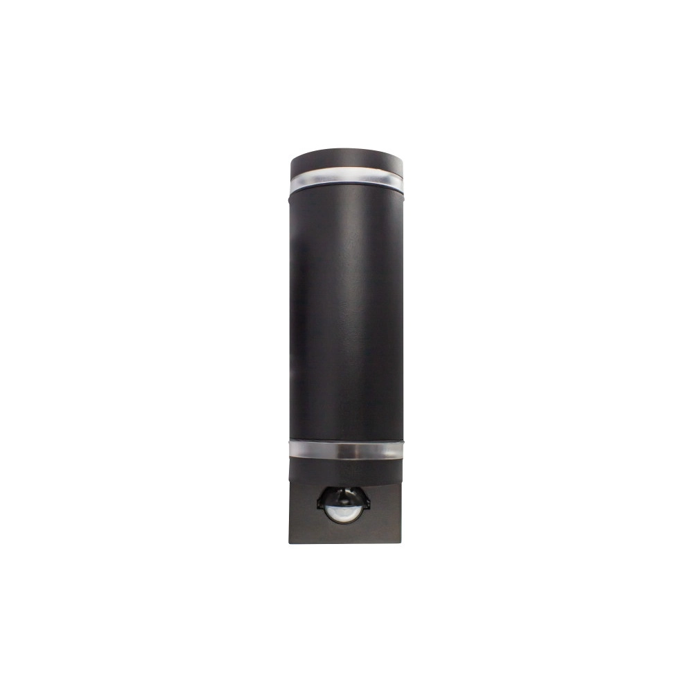 Doppelwand-Scheinwerfer mit Sensor Opden Schwarz – 2x GU10 Lyora 5055788285670