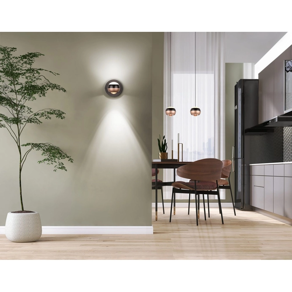 Design-Wandlampe Orbit Schwarz Trio 4017807578874