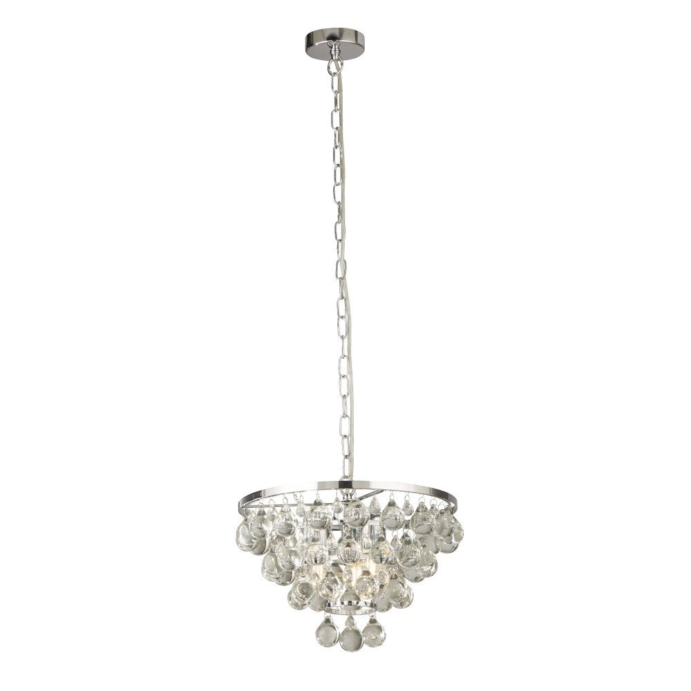 Hängelampe Michelle 65 cm Metallgrau Searchlight 5053423159355