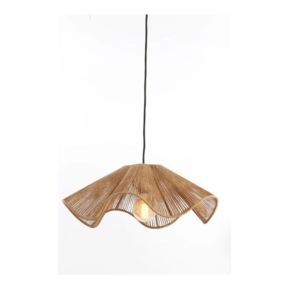 Rattan-Pendellampe Fodara Ø 48 cm braun Light & Living 8717807702083