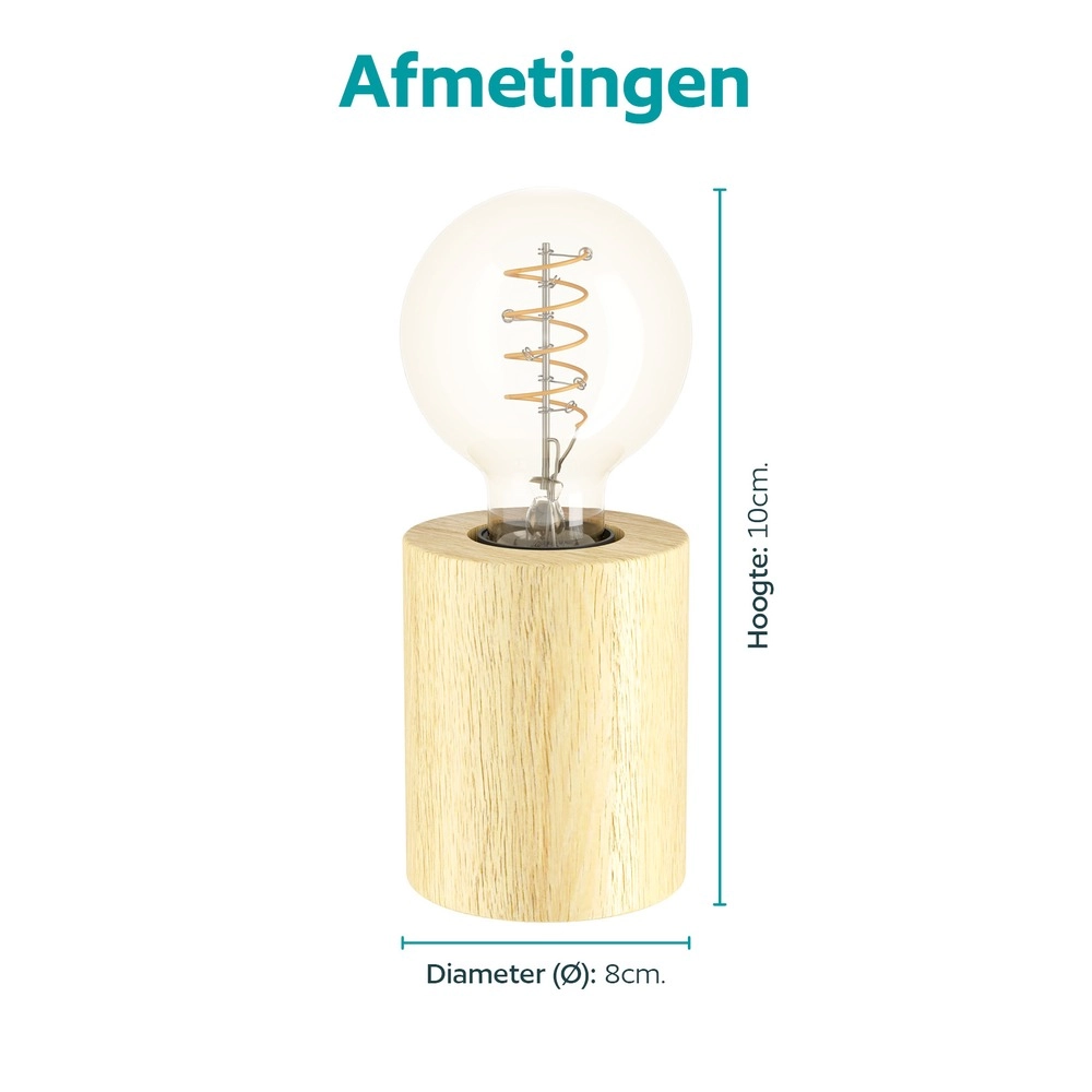 Tischlampe Murama Eichenholz