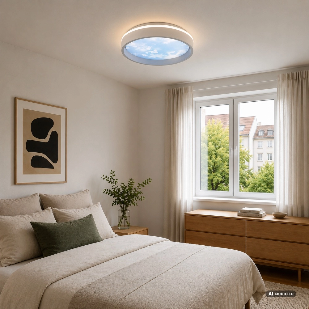 Deckenlicht Sky-Dream Weiß mit grauem Ø 39 cm Brilliant 4004353473982
