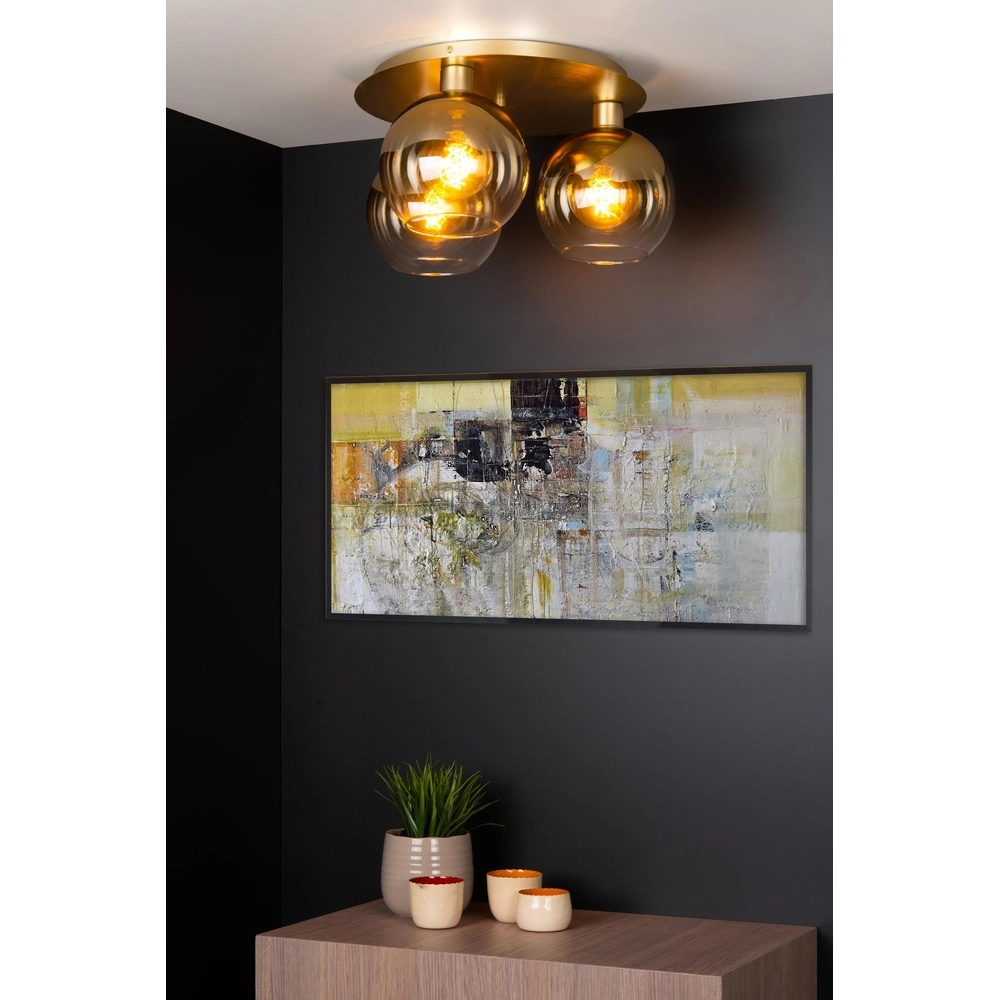 Deckenlampe Marius 3-Licht Gold Lucide 5411212740991
