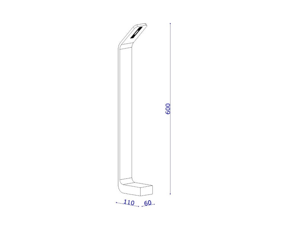 LED-Wegbeleuchtung Koloa 60 cm Artdelight 8719831730018