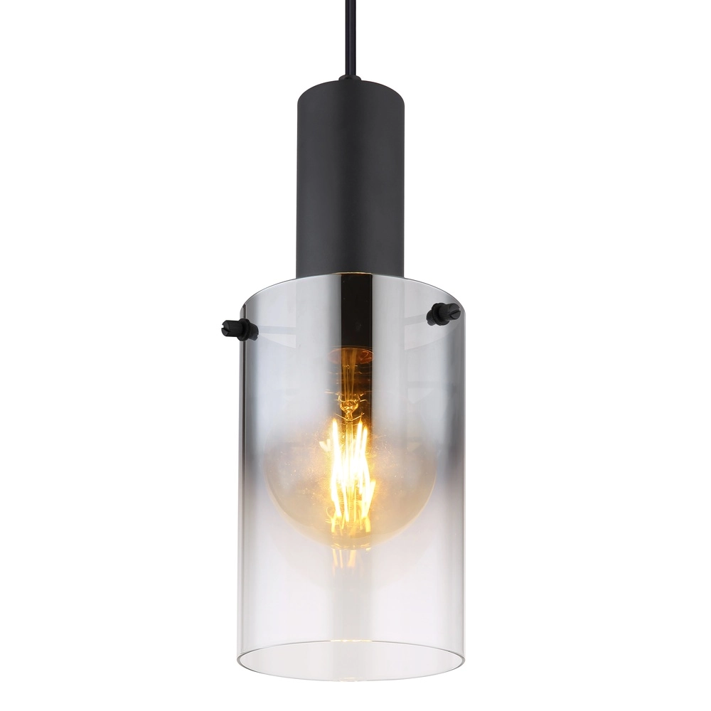 Einzelne Pendellampe Florentina Schwarzes Design Globo 9007371449149