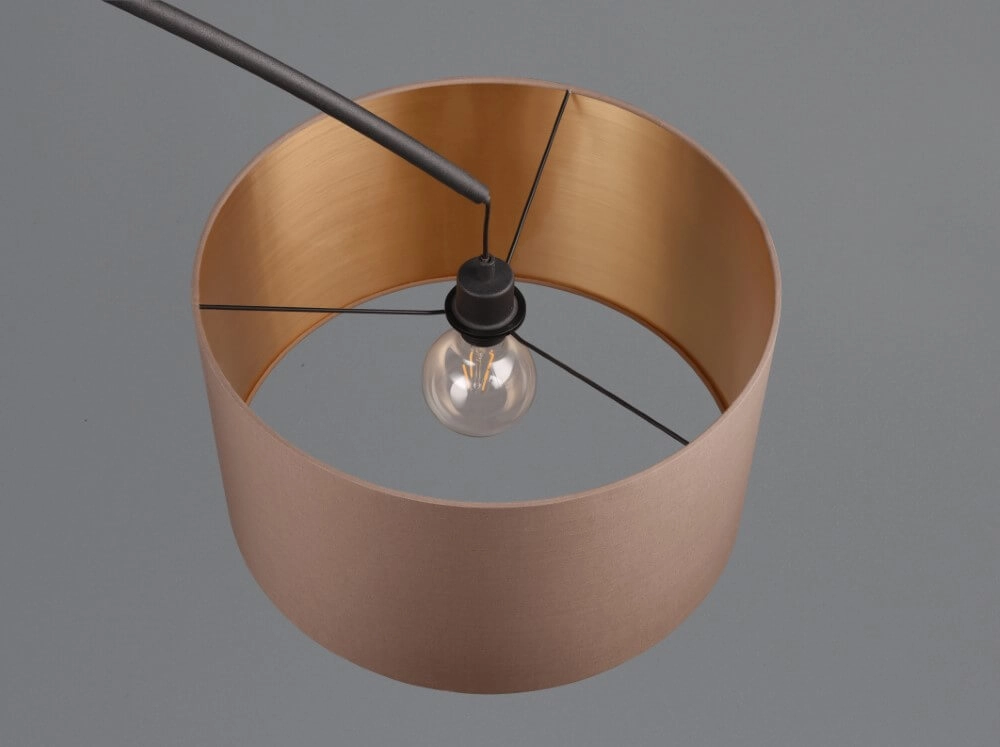 Bogenlampe Mansur Schwarz Trio 4017807574524
