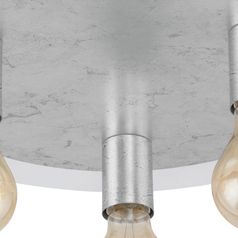 Einzigartige Deckenlampe Passano Weiß-silberne 3-Lampen Eglo 9002759974954