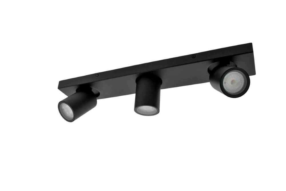 Badezimmer-Aufbaustrahler Seller - IP44 Schwarz Lyora 5053423187747