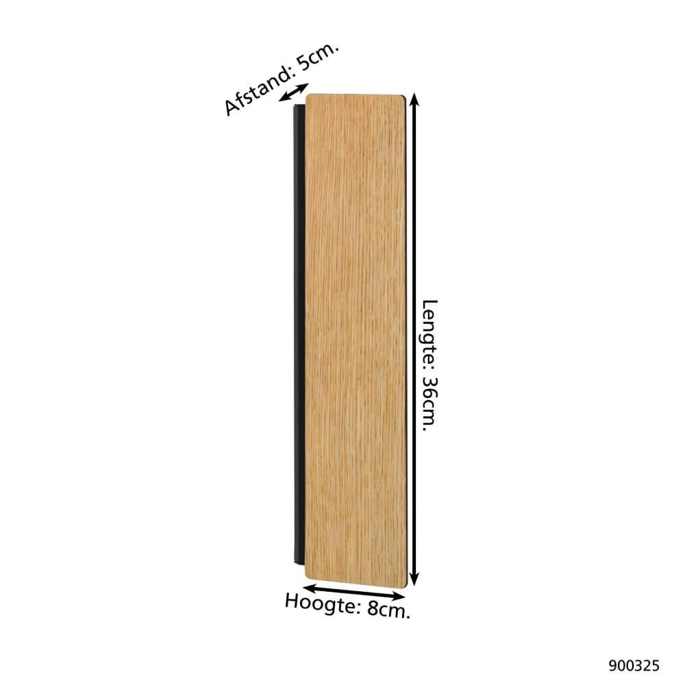 Wandleuchte aus Holz Zubialde Eglo 9008606327874