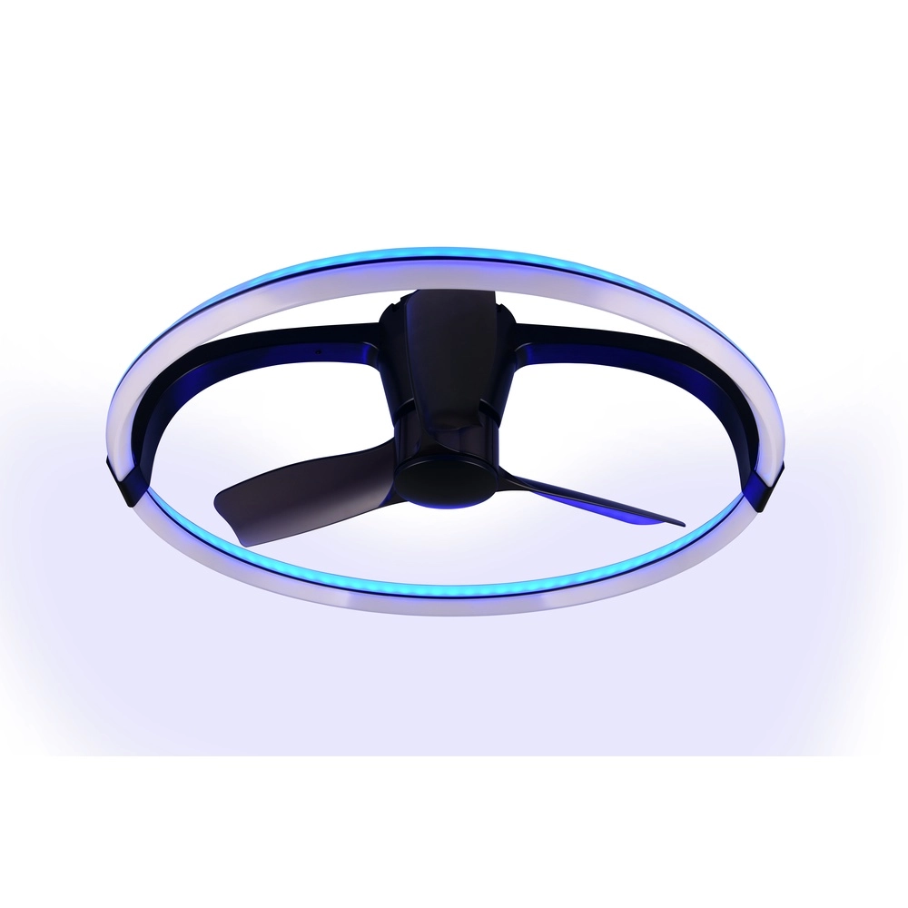 Smarthome-Lüfter Stockholm schwarze Ø 73,5 Tuya Trio 4017807693133