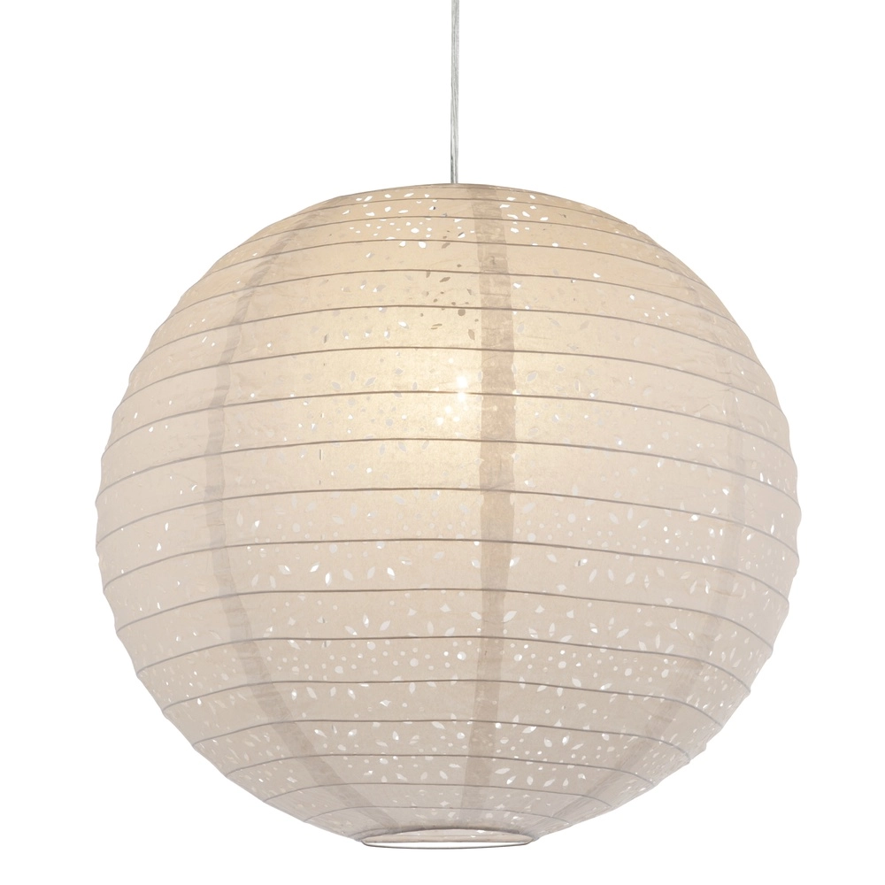 Weiße Pendellampe Varys Ø 40cm Globo 9007371356157