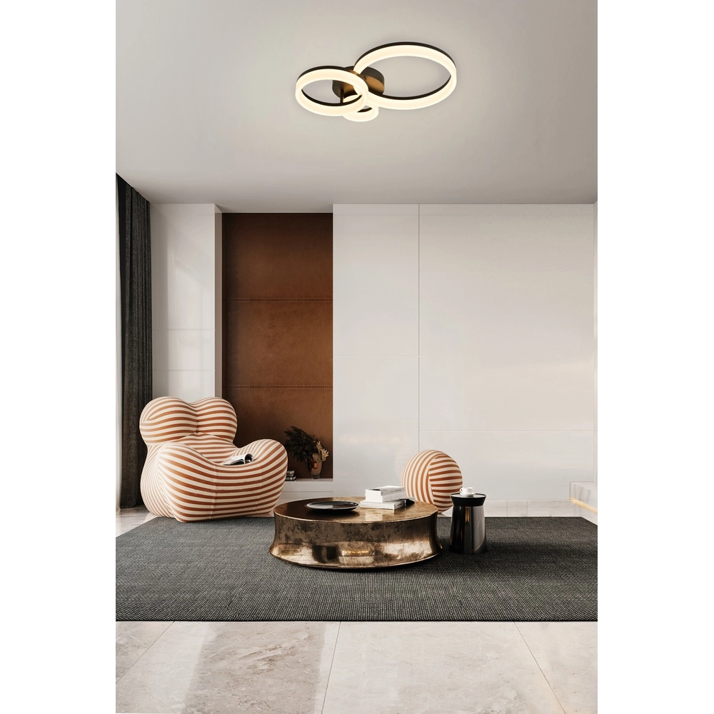 Deckenlampe Triple schwarz Searchlight 5053423302966