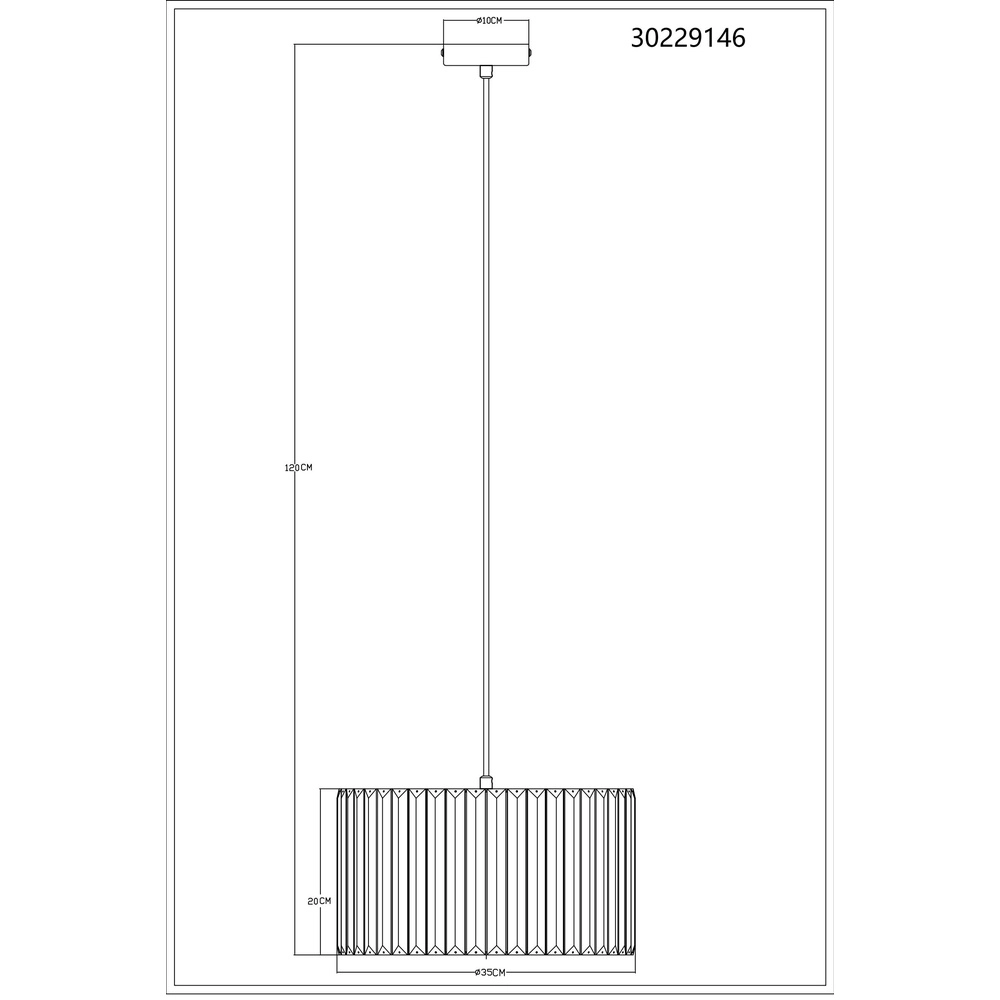 Pendellampe Run Holz Ø 35cm Globo 9007371513963
