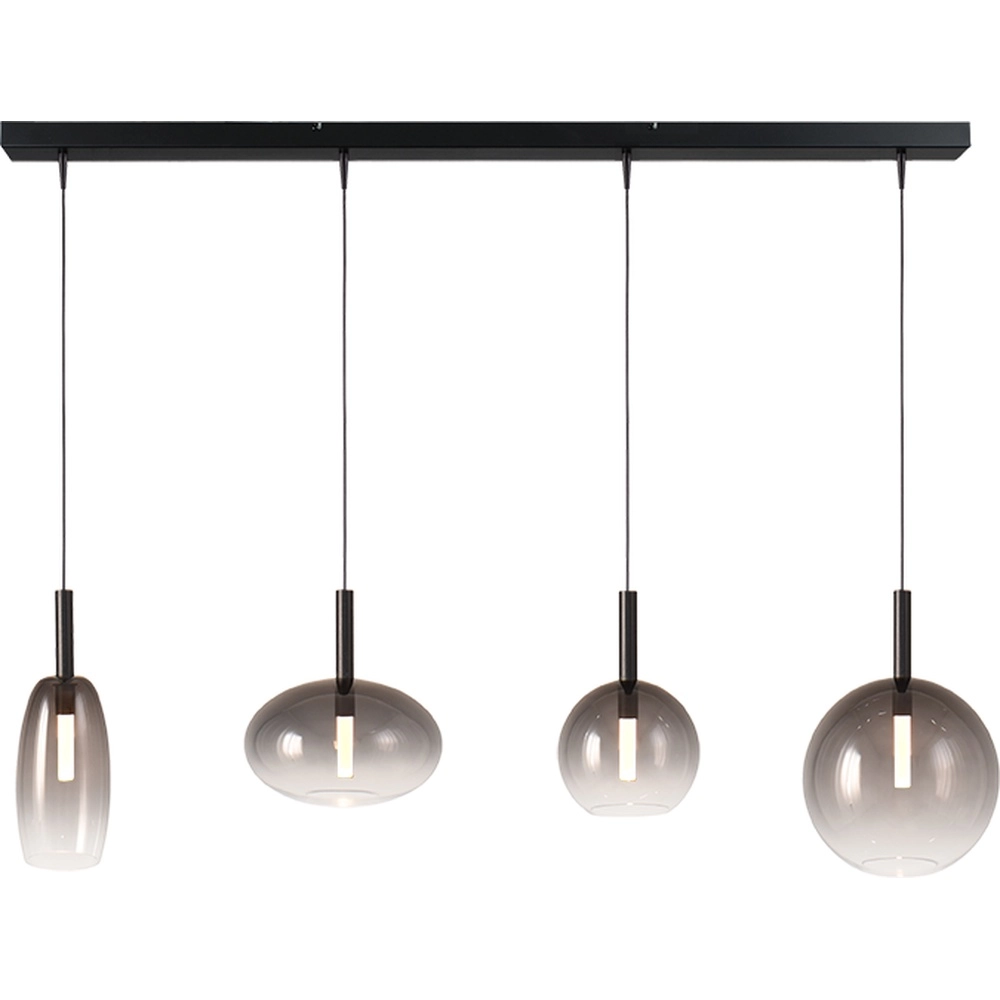 4L-Pendelleuchten Lido Ball mit rauchverdünnendem Glas Masterlight 8718121325187