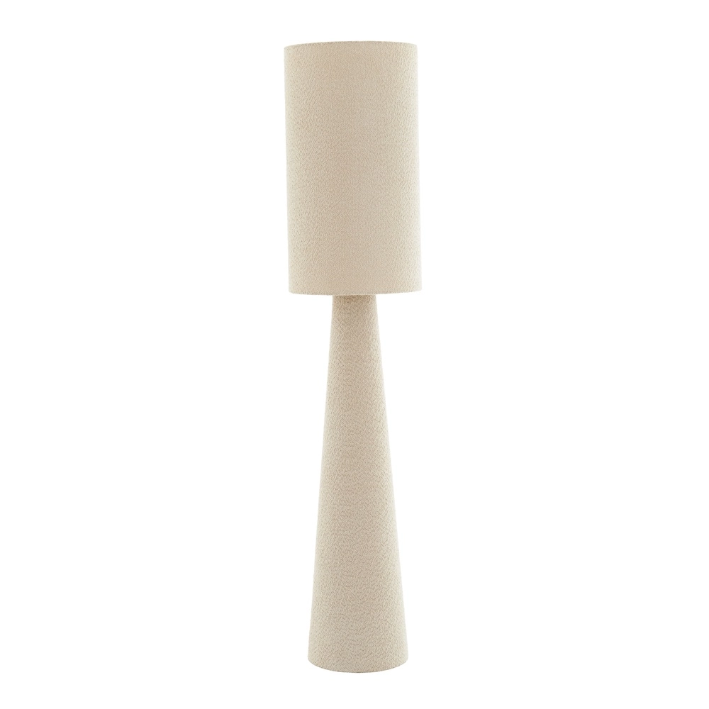 Stehlampe Micky Ø 38 cm – bouclé – Sand