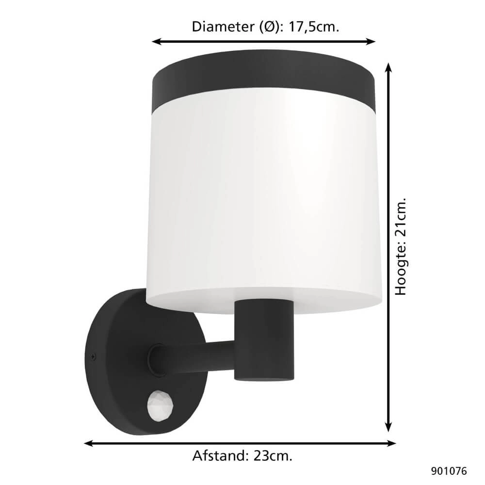 Solar-Wandleuchte Pantete rund Ø 17,5cm Eglo 9008606298037