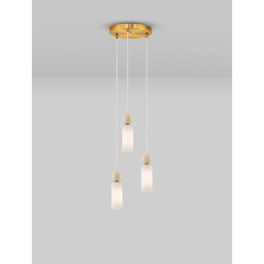 Pendelleuchte Filomena 3-flammiges Gold Lyora 5212017483492