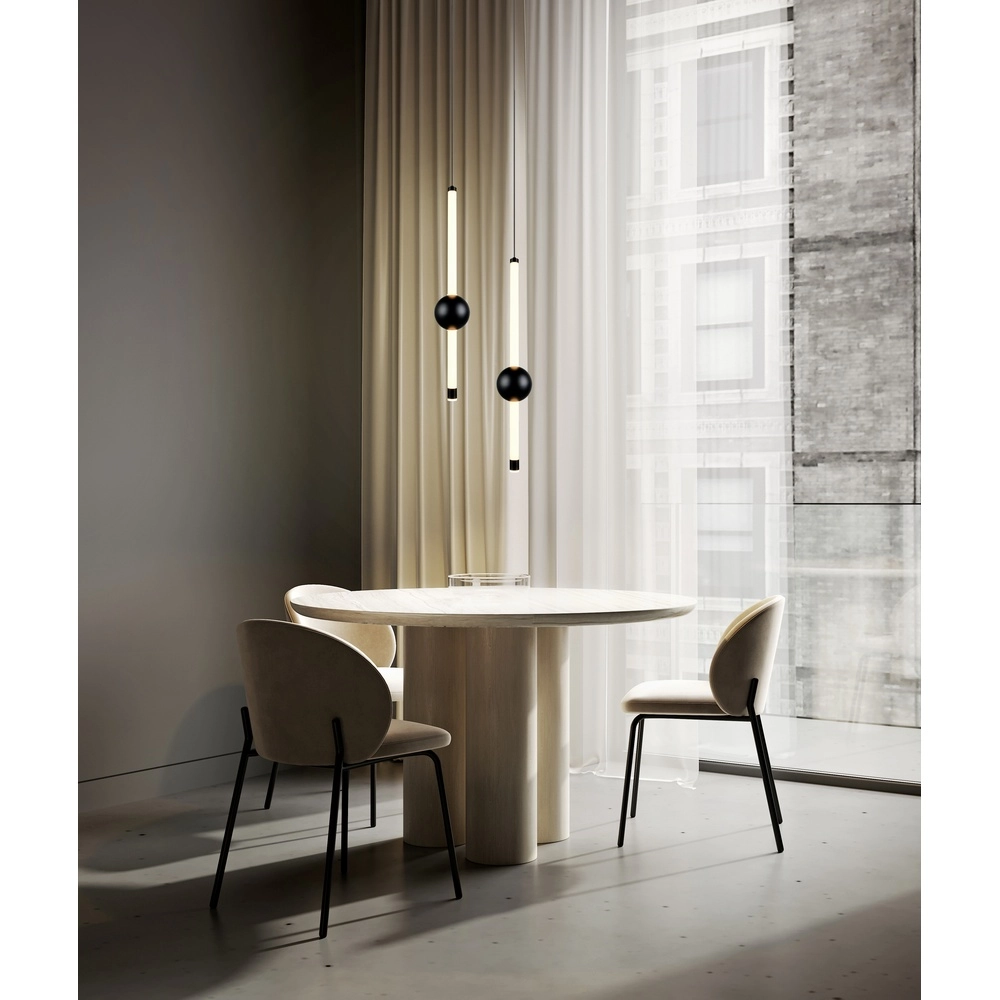 Moderne Pendelleuchte Melita schwarz Trio 4017807661927