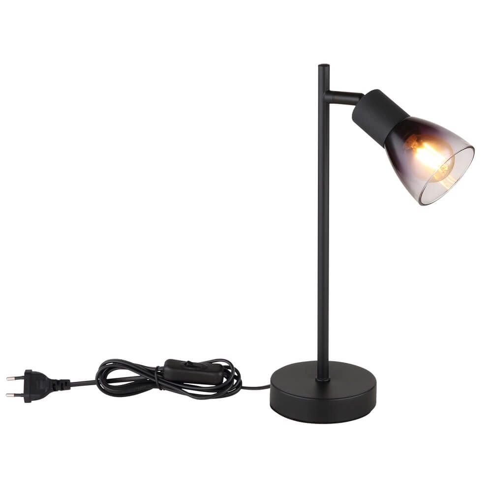 Schwarze Tischleuchte Satella Knöchel Globo 9007371452934
