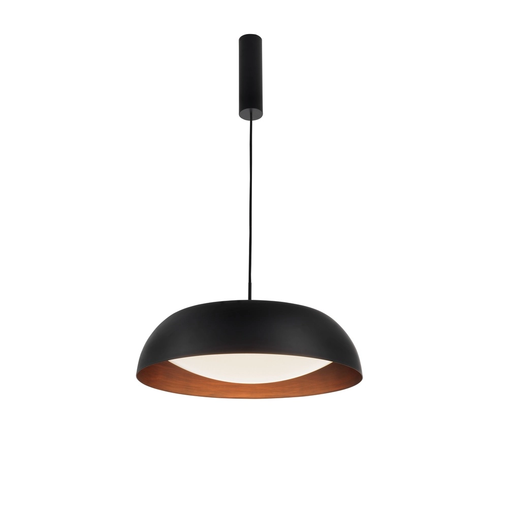 Design-Pendelleuchte Landon schwarz mit kupfer Lyora 5212017413611