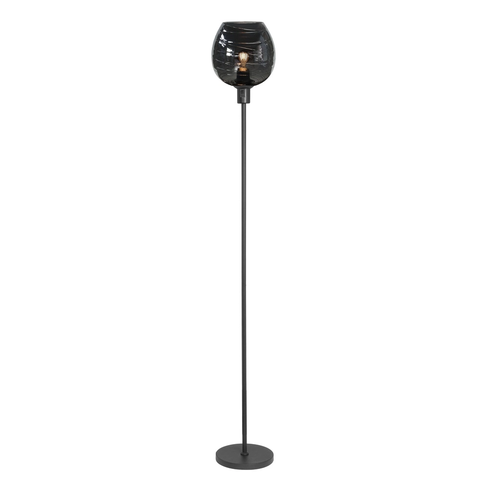 Stehlampe Fantasy schwarz mit Glas Ø 22cm