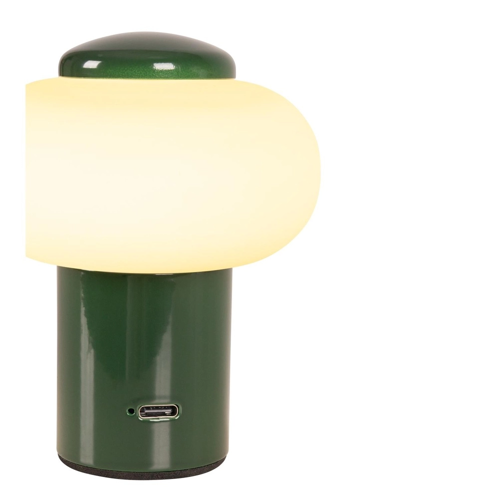 Wiederaufladbare Tischlampe Gustav Grün Lucide 5411212442048