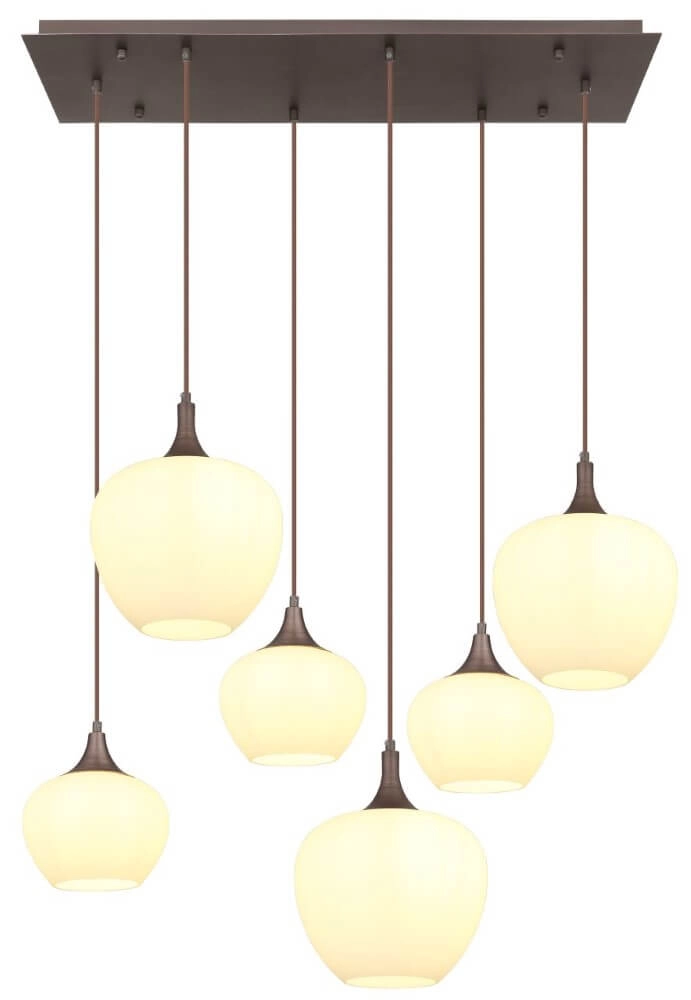 Braune Hängelampe Maxy 6-Licht Globo 9007371454358