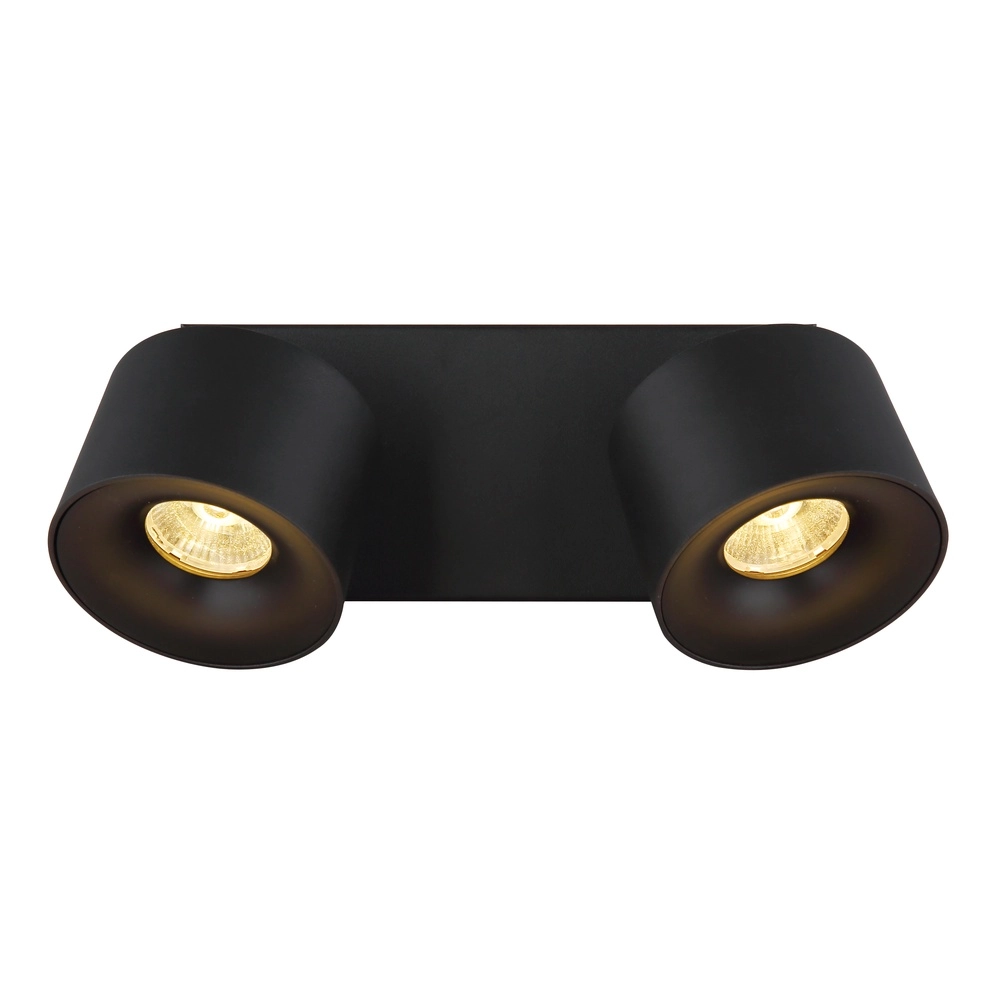 Elegante Deckenlampe Rae 2-Licht Schwarz Globo 9007371447640