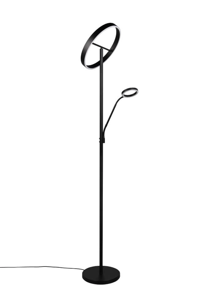 Design-Leselampe Willis Schwarz – 180 cm Trio 4017807618112