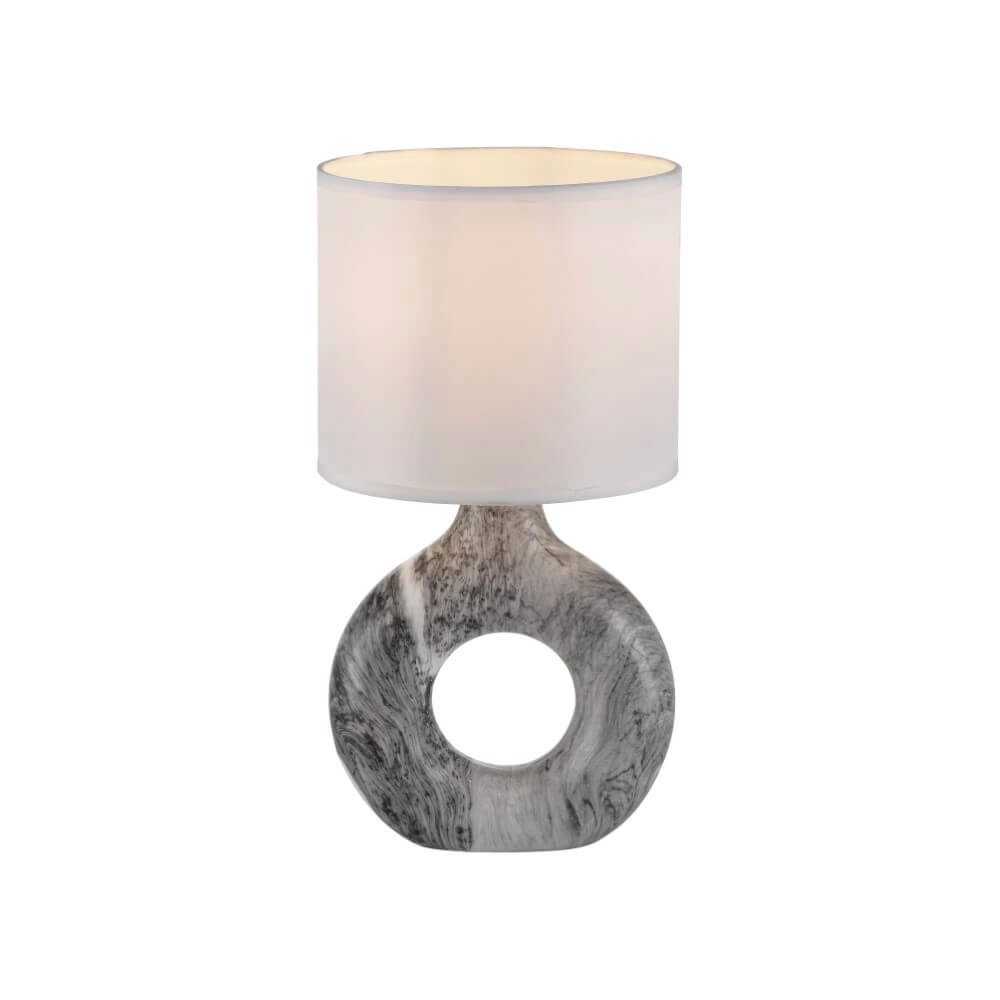 Tischlampe Carara grau Just Light 4043689004835