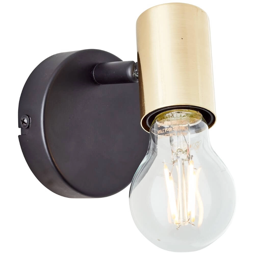 Wandlampe Kerry schwarz mit gold Brilliant 4004353409011