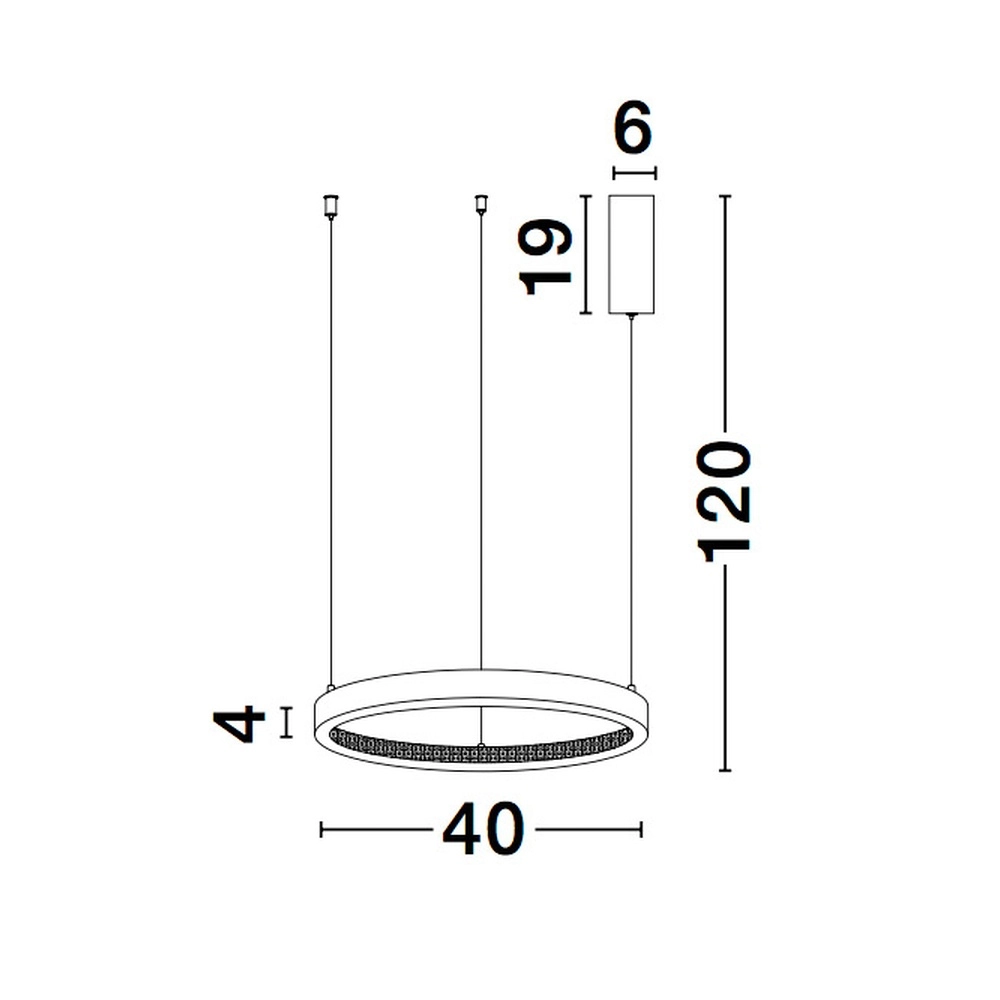 Pendelleuchte Preston schwarz Ø 40cm Lyora 5212017429162