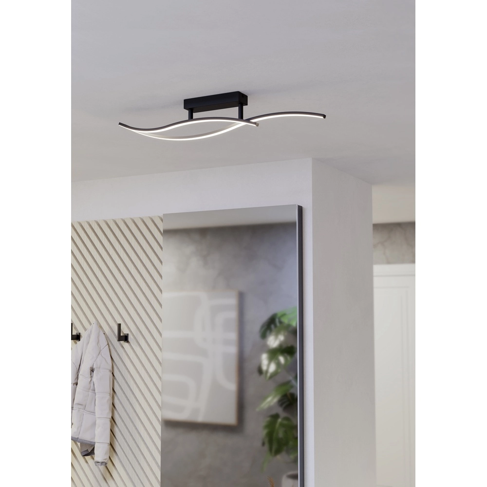 Schicke LED-Deckenlampe Grisolia 84 cm – Schwarz Eglo 9008606316151