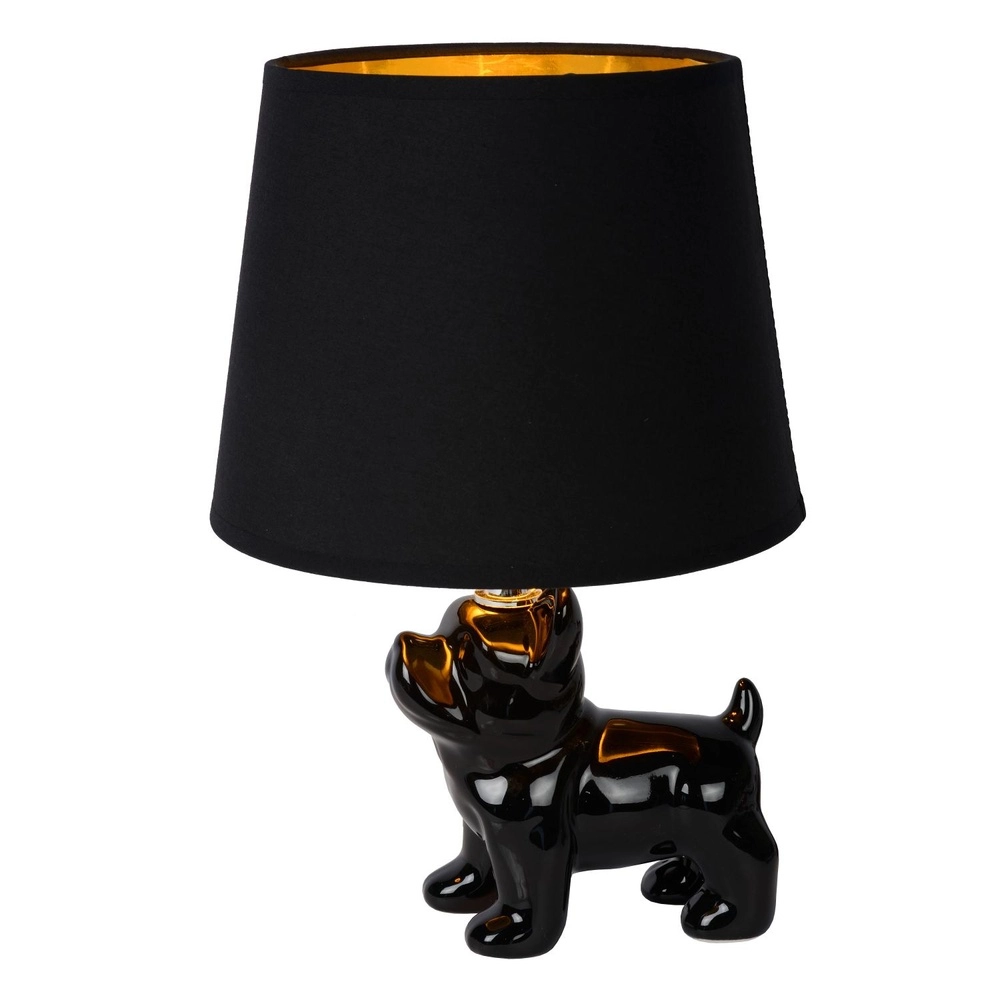 Tischlampe Extravaganza Sir Winston Hund Schwarz Lucide 5411212134103