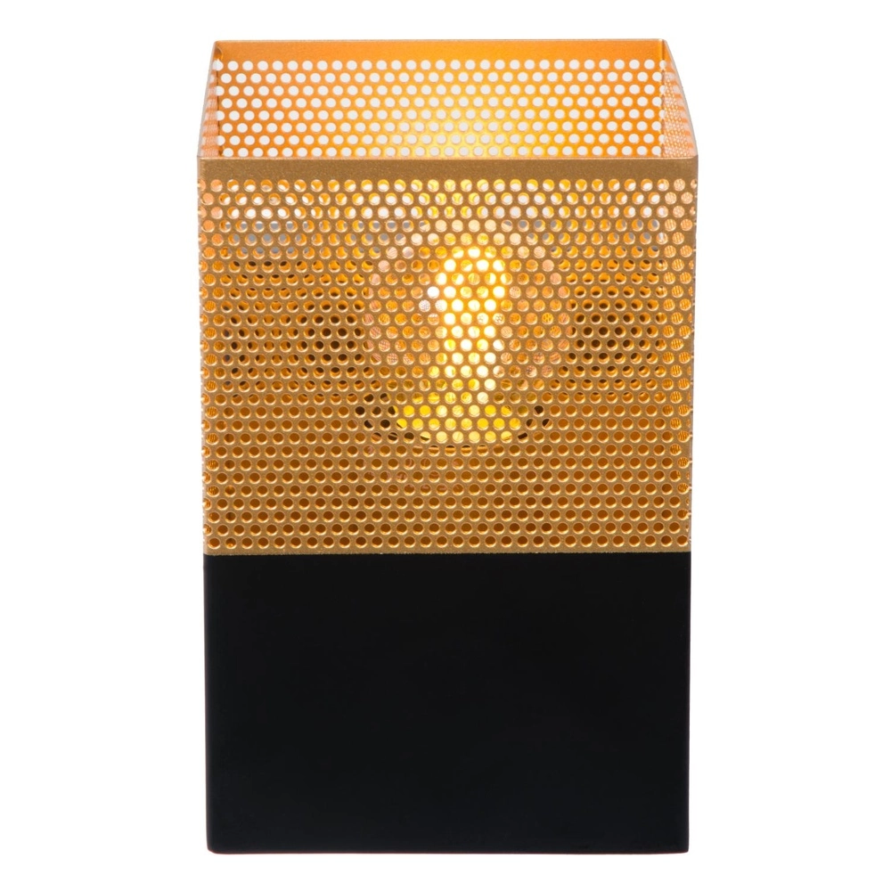Design-Wandlampe Renate Schwarz mit Gold Lucide 5411212211286
