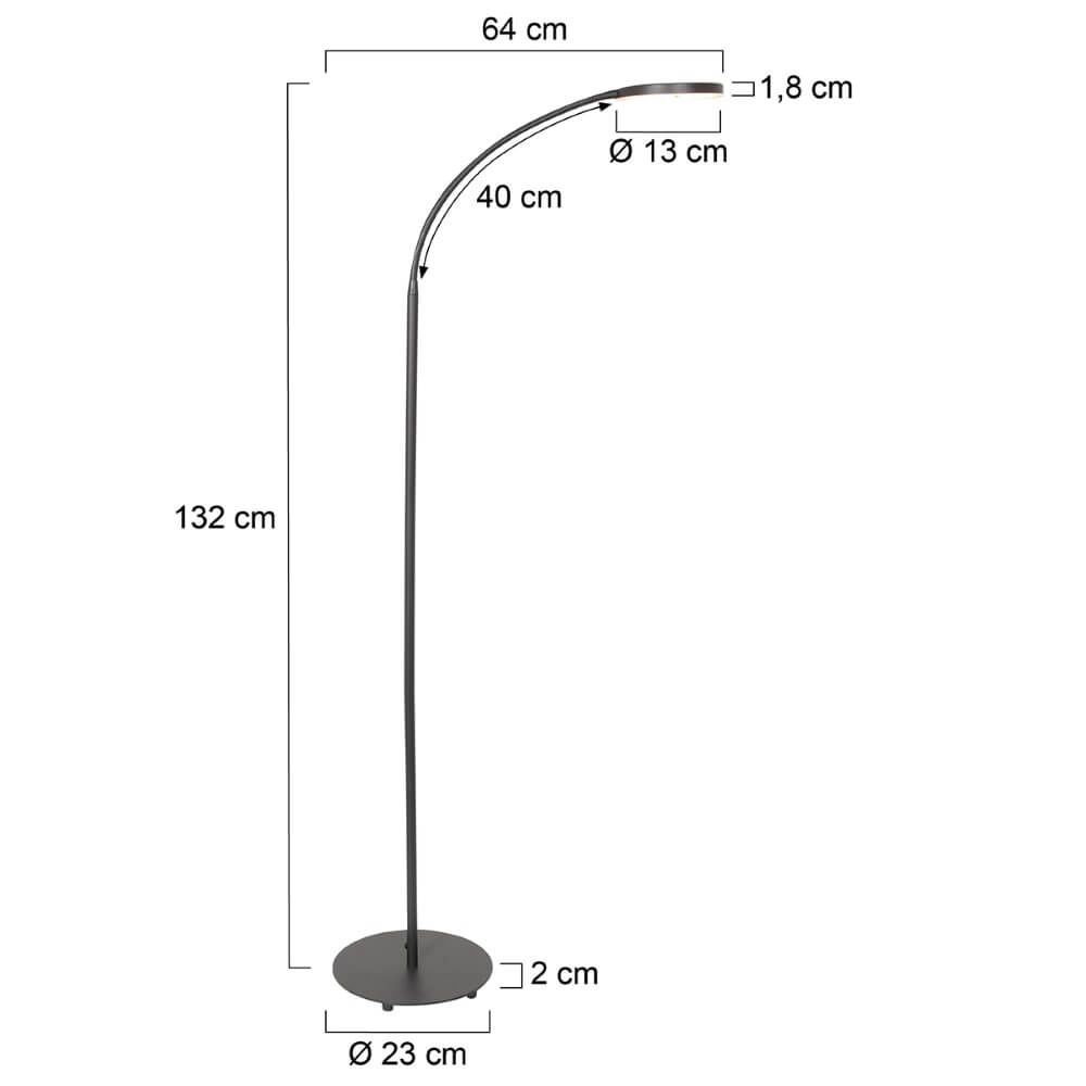 Flexible LED-Leselampe Platu Schwarz Steinhauer 8712746151510