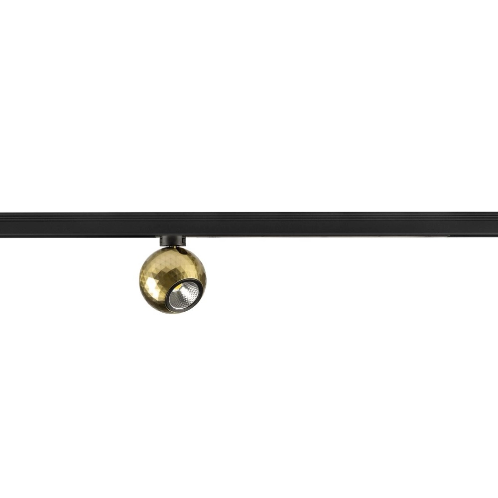 Gleisplatz Dysko 1-phasig schwarz mit gold SLV 4024163317061